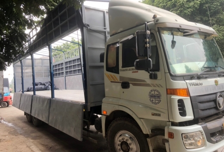 Nhận vận chuyển hàng hóa với xe 15 tấn thùng bạt mở sườn dài 9m7
