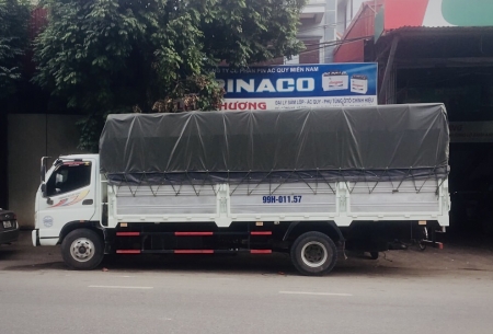 Nhận vận chuyển hàng hóa với xe 7 tấn thùng bạt 6m2