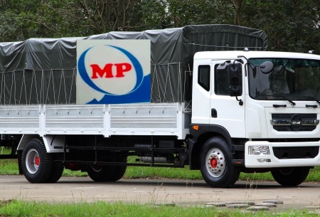 Nhận vận chuyển hàng hóa với xe 10 tấn thùng bạt mở sườn 